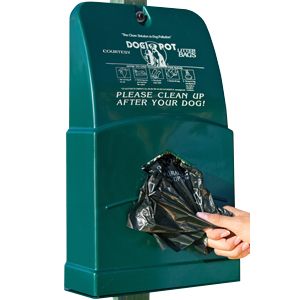 Green Polyethylene Junior Bag Dispenser