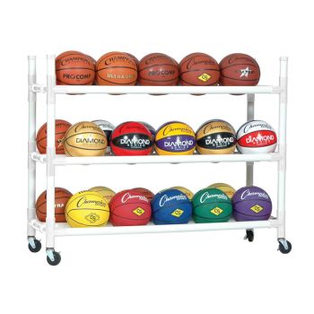 30 Ball Capacity Double Wide Heavy-Duty Ball Cart
