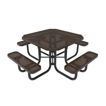 Honeycomb Steel Portable Frame Octagon Table - 4 Seats