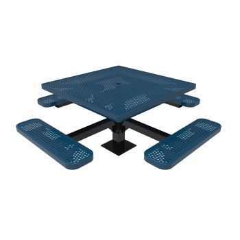 Honeycomb Steel Rooted Square Table - Surface Mount