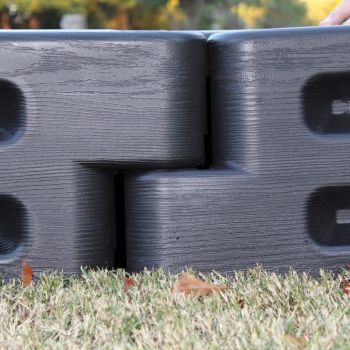 8 / 12 inch high ParKurb Border and Stake - 4 and 6 ft Timbers