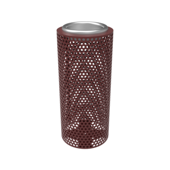 Honeycomb Steel Ashtray Pylon
