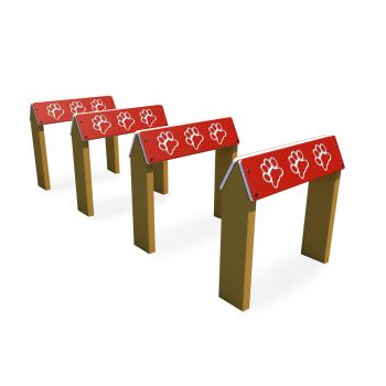 Hurdle Jump Recycled Plastic Dog Park Play Equipment 