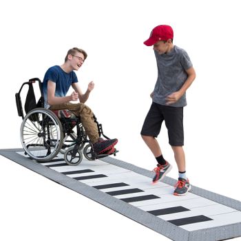 Playing on the Grand Floor Piano