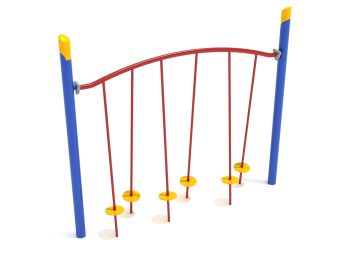 Freestanding Single Post Tilted Lily Pad Bridge