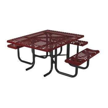 ADA Accessible Classic Square Portable Table - 3 Seats