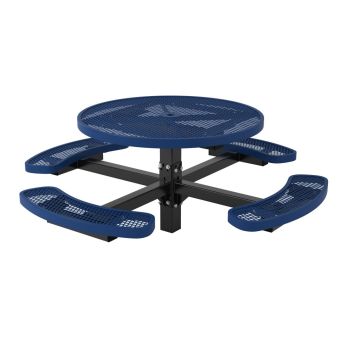 UltraLeisure Round Pedestal Table - 4 Seats - In-ground Mount