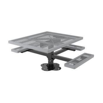 ADA Accessible Regal Square Pedestal Table - 3 Seats - Surface Mount