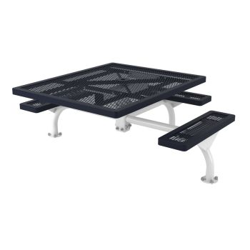 ADA Accessible Regal Square WEB Table - 3 Seat - Surface Mount