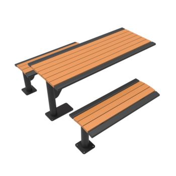 Arches Recycled Plastic Slatted Cantilever Table