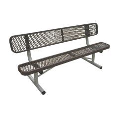 UltraLeisure Style Park Bench With Back - Portable Mount