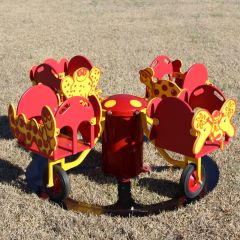 Carrington Carousel - Front - Red and Yellow