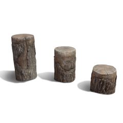 NatureROCKS School Age (5-12 years) Tree Stumps (Set of 3 with 1 small, 1 medium, 1 large height)