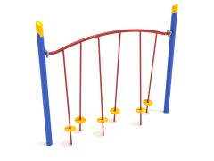 Freestanding Single Post Tilted Lily Pad Bridge