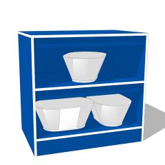 Shelf - Blue / White
