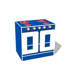 Stove - Blue / White