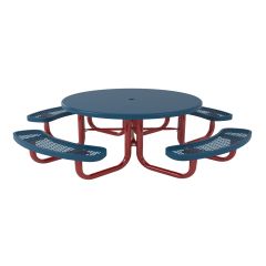 Child Height 46-inch Regal Round Portable Table with Solid Top