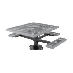 ADA Accessible Regal Square Pedestal Table - 3 Seats - Surface Mount