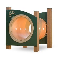 Dog Log Recycled Plastic Dog Park Play Equipment 