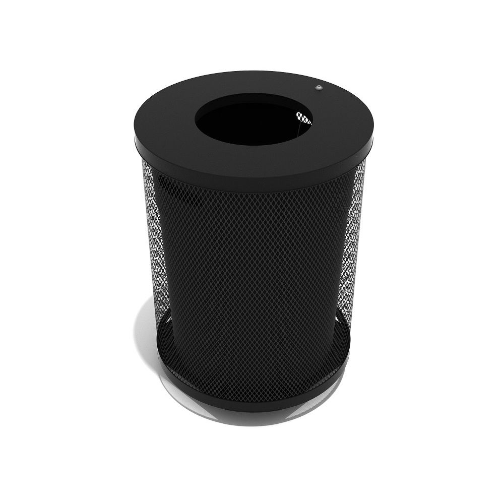 Expanded Steel Trash Receptacle - 32 Gallons