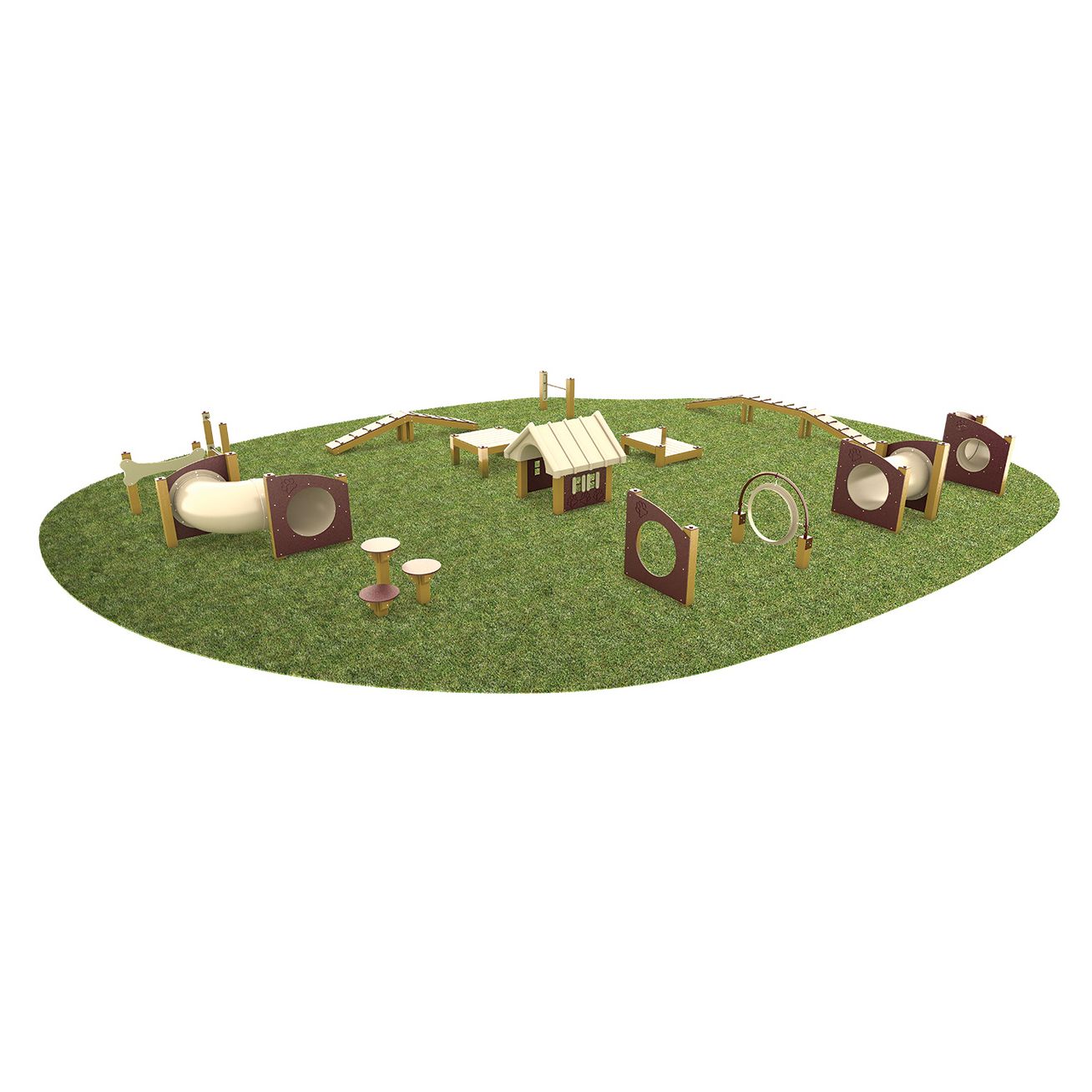 Best in Show Recycled Plastic Dog Park Play Equipment