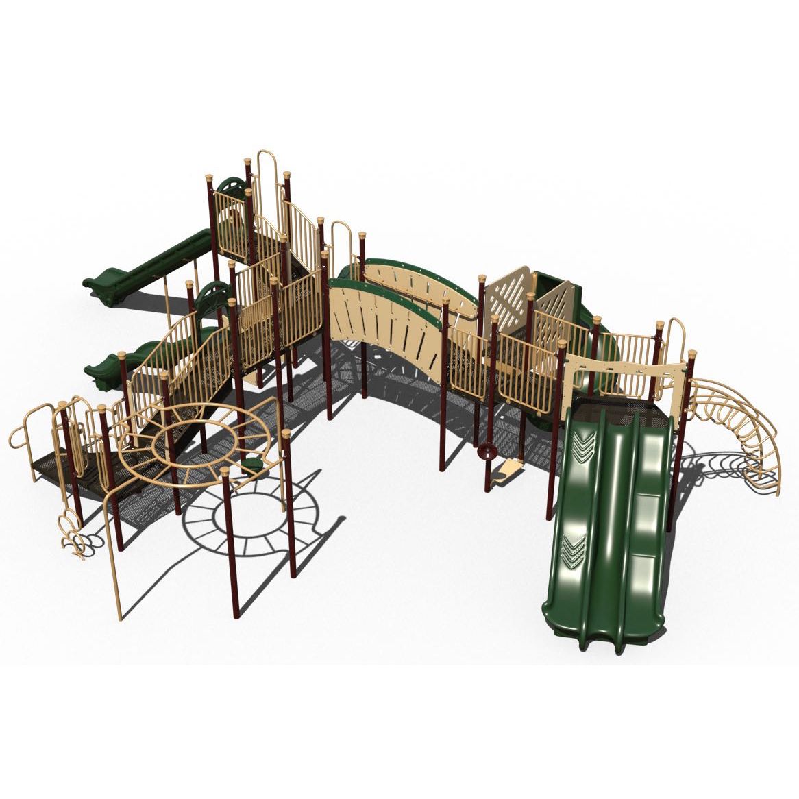 Triple Whammy Playground Structure Natural
