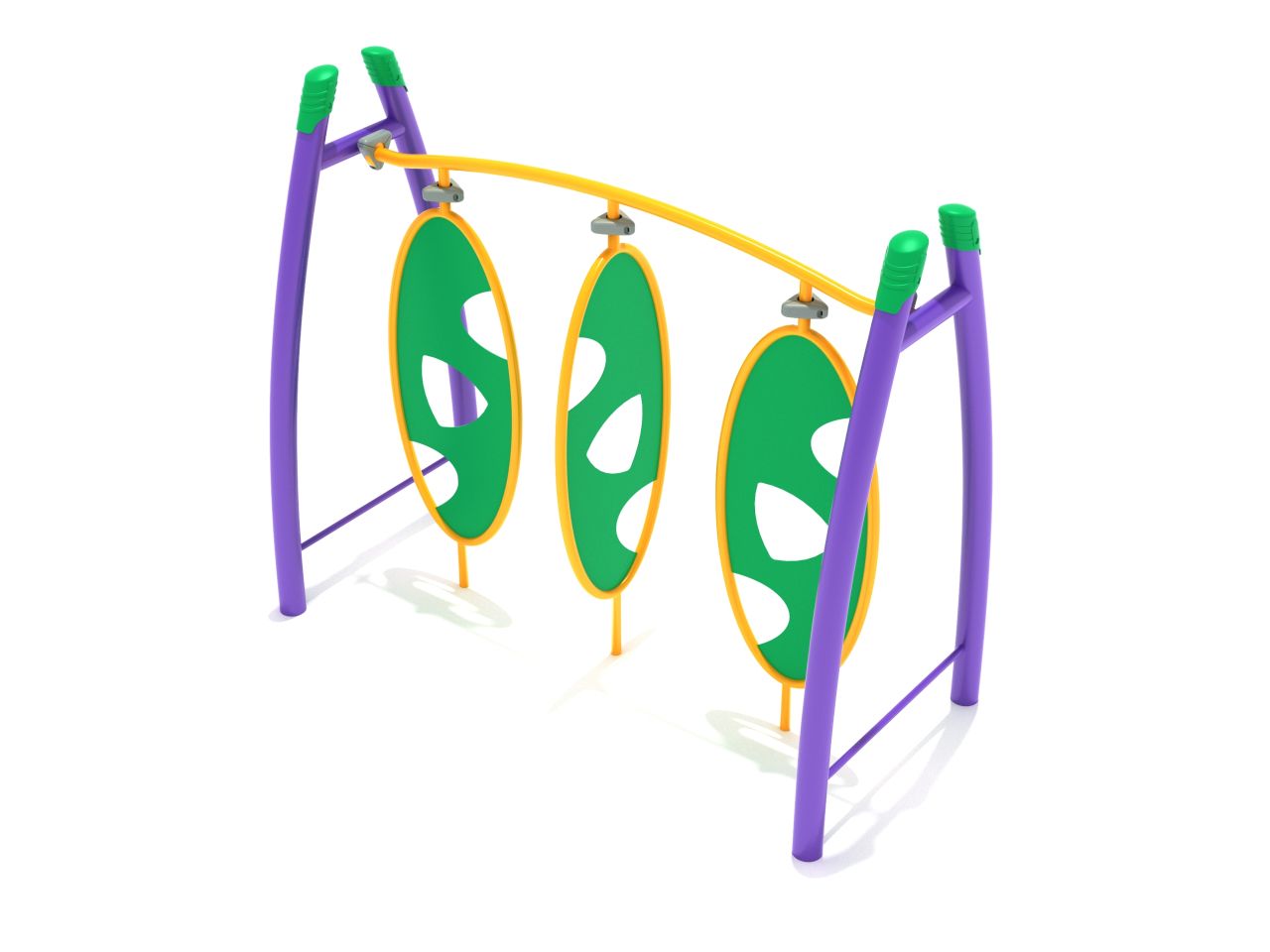 Freestanding Curved Post Triple Wing Climber