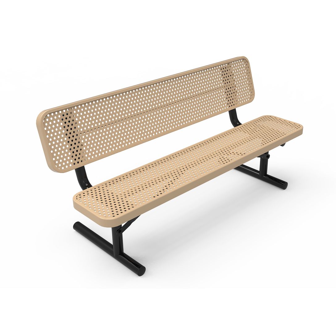 Honeycomb Steel Sport Bench with Back