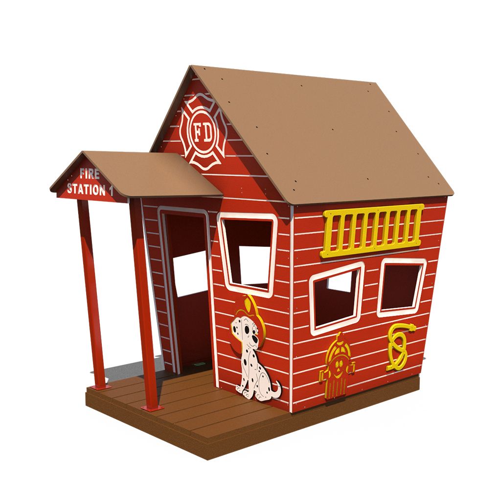 R-Town Fire House Front View