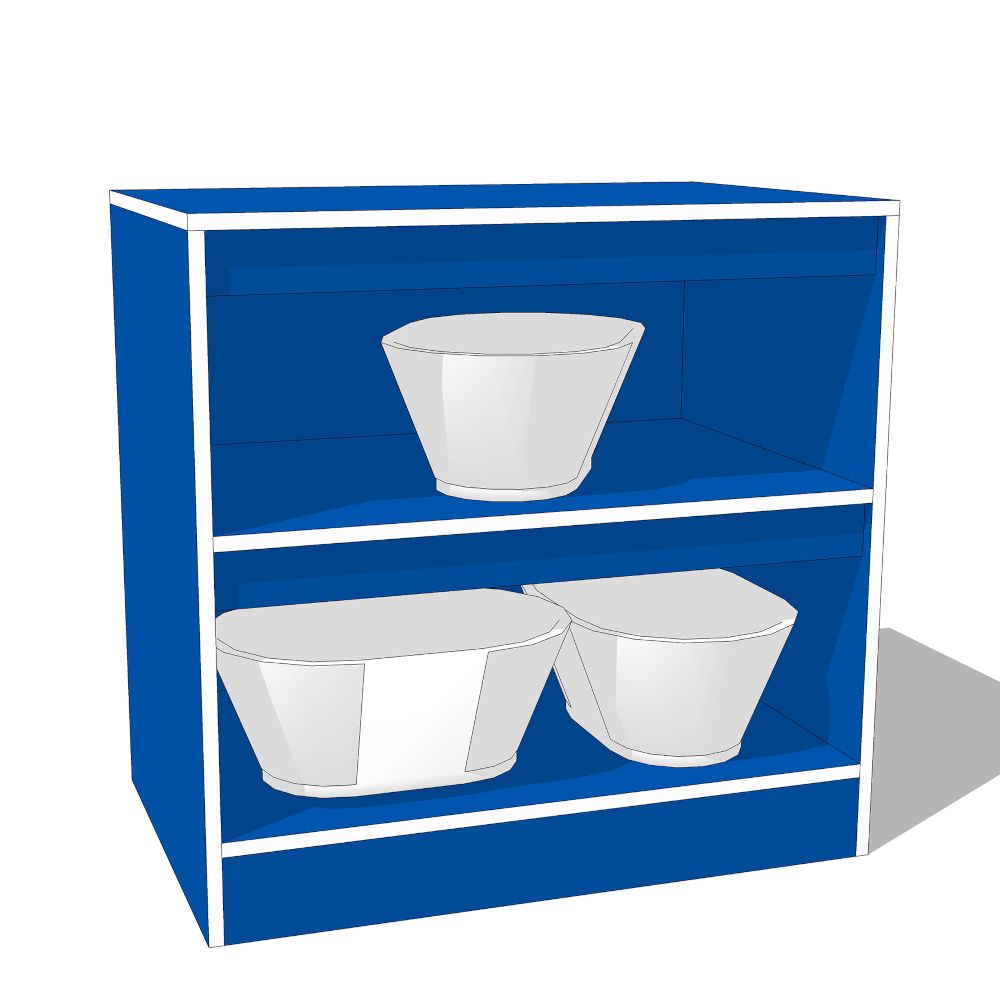 Shelf - Blue / White