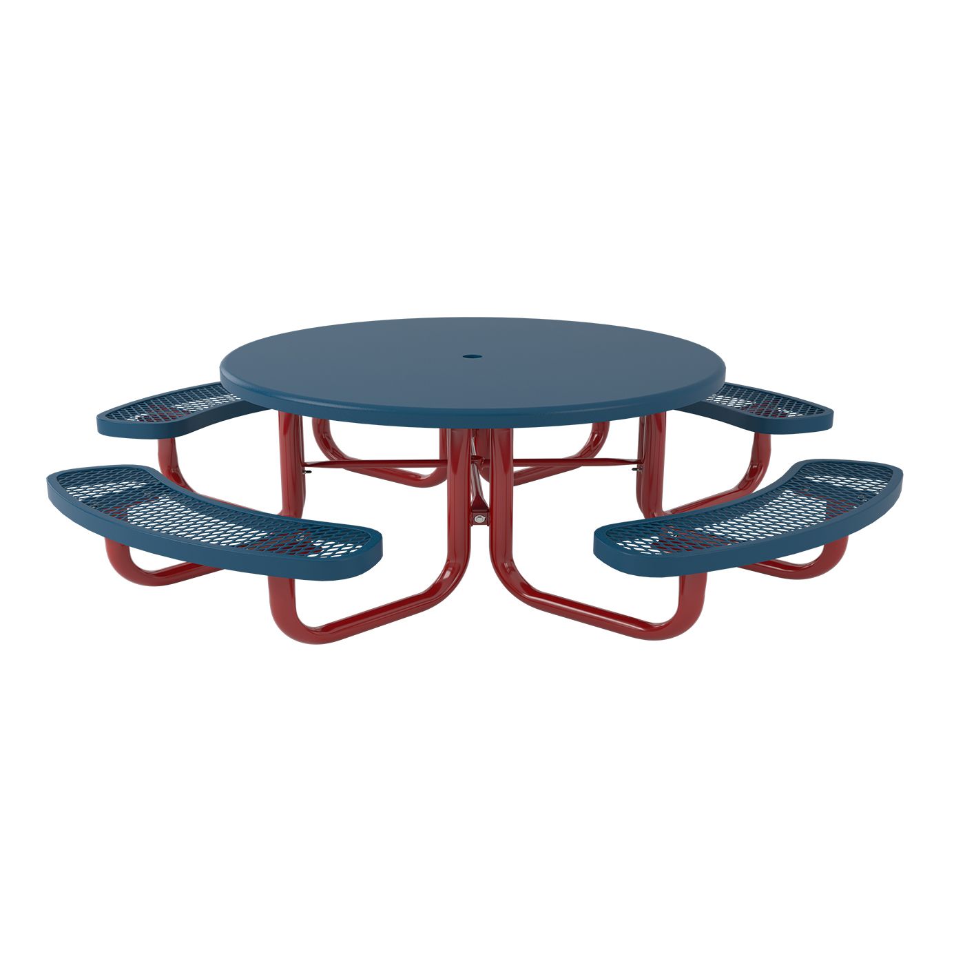Child Height 46-inch Regal Round Portable Table with Solid Top