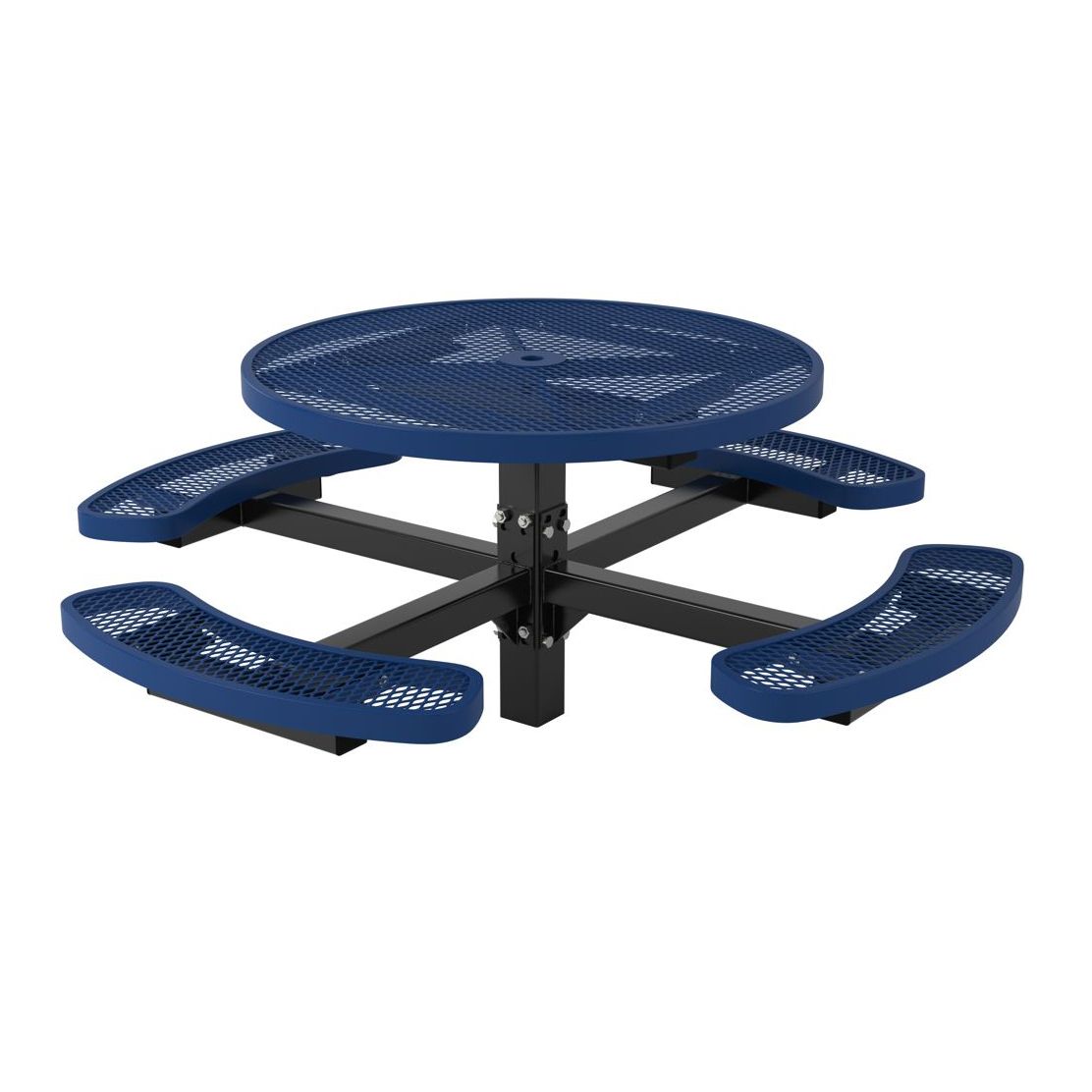 UltraLeisure Round Pedestal Table - 4 Seats - In-ground Mount