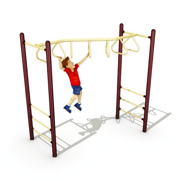 Freestanding Zig-Zag Tri-Rung