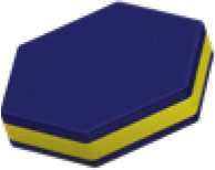 POLYETHYLENE Color - Blue/Yellow 