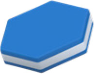 POLYETHYLENE Color - Ocean Blue/White 