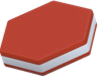 POLYETHYLENE Color - Red/White 