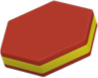 POLYETHYLENE Color - Red/Yellow 