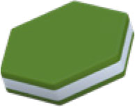 POLYETHYLENE Color - Spring Green/White 