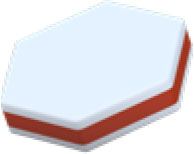 POLYETHYLENE Color - White/Red 