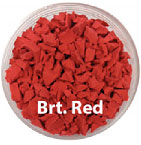 EPDM/TPV Chips - Brt. Red 