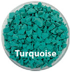 EPDM/TPV Chips - Turquoise 